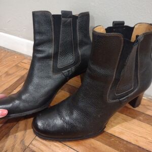 Cole Haan Black Leather Ankle Booties